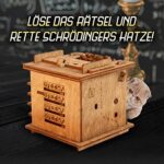 iDventure Cluebox - Schrödingers Katze - Escape Room Spiel & 3D Holzpuzzle - Geldgeschenk Puzzlebox - IQ Rätselbox für Geburtstage – Bild 6