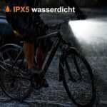 Antimi Fahrradleuchten-Set, StVZO-zugelassen Beleuchtungsset Led IPX5 Frontlicht + Rücklicht Fahrradlicht Set USB Typ C
