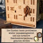 iDventure Cluebox - Schrödingers Katze - Escape Room Spiel & 3D Holzpuzzle - Geldgeschenk Puzzlebox - IQ Rätselbox für Geburtstage – Bild 3