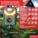 PATTLER® Solar Tierabwehr -  Bewegungssensor 10m, Flammenlicht, effektiv gegen Tiere – Bild 5