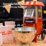 Gadgy Popcornmaschine Retro 5L – Antihaft, abnehmbare Heizfläche, 800W, rot – Bild 2