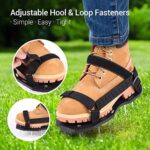 Ohuhu Rasenlüfter Schuhe Nagelschuhe mit Klettverschluss Kostenlose Installation