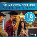 lektronische Dartscheibe - Dartboard mit 6 Darts [kabellos nutzbar] - Innovativer Dartautomat mit 65 Varianten - Dart für 1 bis 8 Spieler