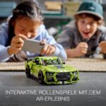 LEGO Technic Ford Mustang Shelby GT500, Modellauto-Bausatz, Spielzeugauto, Rennauto für Kinder und Teenager mit AR-App und Rückziehmotor