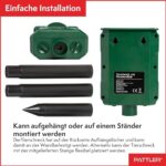 PATTLER® Solar Tierabwehr -  Bewegungssensor 10m, Flammenlicht, effektiv gegen Tiere – Bild 7