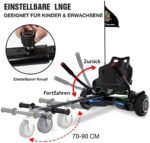 EVERCROSS 6,5 Zoll Bluetooth Hoverboard mit Sitz und Pedallichtern – Bild 5