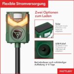 PATTLER® Solar Tierabwehr -  Bewegungssensor 10m, Flammenlicht, effektiv gegen Tiere – Bild 3