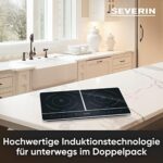 SEVERIN Induktions Kochplatte - Hochwertige Herdplatte für Küche, Büro oder Camping – Bild 3