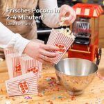 Gadgy Popcornmaschine Retro 5L – Antihaft, abnehmbare Heizfläche, 800W, rot – Bild 5