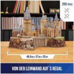 Harry Potter Hogwarts Castle - 209-teiliges 3D-Puzzle aus hochwertigem Karton – Bild 3