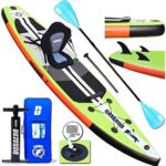 Kompaktes iSUP-Set: Aufblasbares SUP-Board mit Kajak-Sitz
