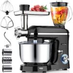 Homlee 3-in-1 Küchenmaschine - 1800W, Multifunktionsmixer, mit Fleischwolf, Saftpresse & Edelstahlschüssel – Bild 2