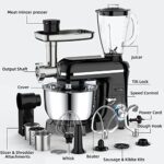 Homlee 3-in-1 Küchenmaschine - 1800W, Multifunktionsmixer, mit Fleischwolf, Saftpresse & Edelstahlschüssel – Bild 8