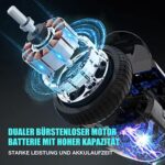 EVERCROSS 6,5 Zoll Bluetooth Hoverboard mit Sitz und Pedallichtern – Bild 2