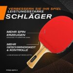 PRO-SPIN Tischtennisschläger – Hochleistungs-Tischtennis Set
