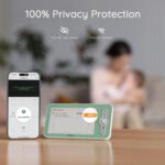 BOIFUN Babyphone mit Kamera (2K) – 5" Monitor, WLAN, 360° PTZ, 4x Zoom, Nachtsicht & Smart-Erkennung – Bild 9