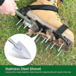 Ohuhu Rasenlüfter Schuhe Nagelschuhe mit Klettverschluss Kostenlose Installation