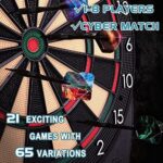 WIN.MAX Elektronisches Profi-Dartboard Set - 65 Varianten, 1-8 Spieler, 12 Darts + 12 Pro Flights & Zubehör – Bild 2