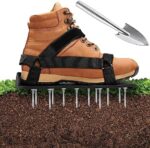 Ohuhu Rasenlüfter Schuhe Nagelschuhe mit Klettverschluss Kostenlose Installation