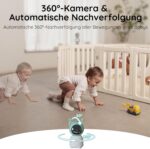 BOIFUN Babyphone mit Kamera (2K) – 5" Monitor, WLAN, 360° PTZ, 4x Zoom, Nachtsicht & Smart-Erkennung – Bild 4