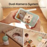BOIFUN Babyphone mit Kamera (2K) – 5" Monitor, WLAN, 360° PTZ, 4x Zoom, Nachtsicht & Smart-Erkennung – Bild 8