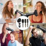 LOEVERY Ionen Föhn 2400W - Profi Haartrockner mit Diffusor, AC-Motor, Heiss-/Kaltstufe, 2 Düsen & 3 Bürsten für Salon & Zuhause