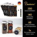200 Gewürzetiketten