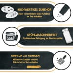 Silikon Trichter + Reinigungsbürste