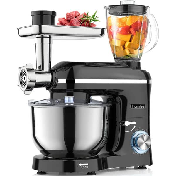 Homlee 3 in 1 Küchenmaschine schwarz