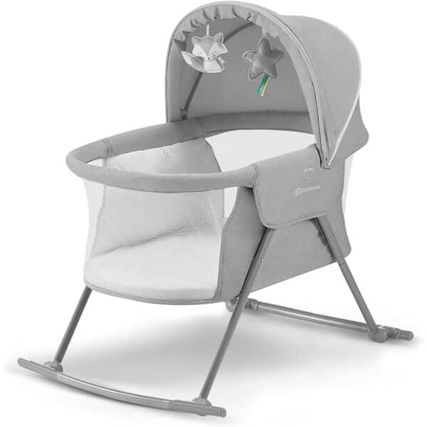 Kinderkraft Kinderbett 3 in 1 LOVI – Babybett, Wiege und Reisebett