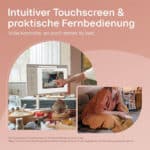 intuitive puchscreen&praktiche fernvedienung