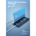 USB C PD 18W Powerbank – 20000mAh Pilot X7 für iPhone, Tablet & mehr