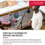 studio quality recordings for your music and podcast