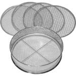 Siebmeister 5000 – 5-in-1 Gartensieb, 5 Siebeinsätze, Ø 3-12 mm, Metall, rostgeschützt