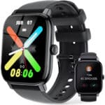 LLKBOHA Smartwatch Herren mit Telefonfunktion D-Schwarz