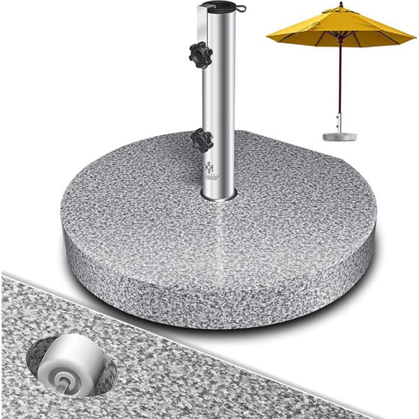 KESSER® Granit Sonnenschirmständer round grau