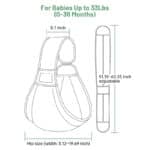 Mumgaroo Babytrage – Multifunktional für Neugeborene bis 15 kg (0-36 Monate)