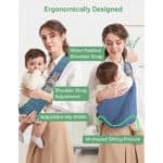 Mumgaroo Babytrage – Multifunktional für Neugeborene bis 15 kg (0-36 Monate)