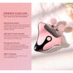 VRAIKO GemGlow Jade-Roller und Gua-Sha-Gerät, 4-in-1 Gua-Sha-Gesichtswerkzeuge, Gesichtsmassagegerät mit Rotlichttherapie und Wärme