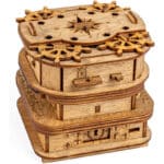 iDventure Cluebox - Davy Jones Locker - Escape Room Spiel - 3D Holzpuzzle - Geldgeschenk Puzzlebox - IQ Puzzle - Rätselbox und Geburtstagsgeschenk für Erwachsene - Gadget für männer - Reisespiel