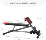 FF Finer Form Multifunktionale Hantelbank für Ganzkörpertraining - Hyper Rückenverlängerung, Römischer Stuhl, verstellbare Bauchmuskelbank, Schrägbank, Flachbank