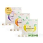 Wasser mit Geschmack - waterdrop® Eistee Set mit Ice Tea Drops Würfeln und Zero Zucker Pulver