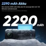 Insta360 X4 – 8K 360° Action-Cam, 4K Weitwinkel, Unsichtbarer Selfie-Stick, 135 Min Akku, Wasserdicht, KI-Stabilisierung