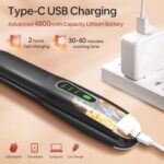SUNMAY Voga 2-in-1 Kabelloser Haarglätter & Lockenwickler, USB, 4800mAh Akku, 3 Temp.