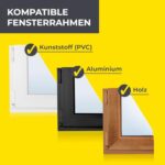 EASYmaxx Insektenschutz & Pollenschutz – Zuschnitt bis 150x130 cm, Einfache Montage ohne Bohren, Klett- und Magnetbefestigung