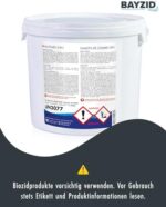 BAYZID 5-in-1 Chlor Multitabs 200g - 5kg, 5-Phasen Pflege, Made in Europe, für kristallklares Poolwasser