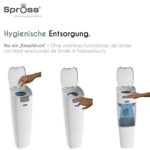 Spross Baby Windeleimer mit Nachfüllkassette – geruchsdicht, Einhandbedienung