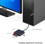 Speicherkartenleser, BENFEI 4 in 1 USB USB-C auf SD Micro SD MS CF Kartenleser Adapter