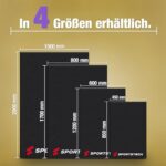 Bodenschutzmatte 4-6mm für Fitnessgeräte, Schwarz, Stabilität & Schutz, 4 Größen