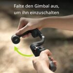 DJI Osmo Mobile 6 – 3-Achsen Gimbal, Tragbar & Faltbar, Integrierter Verlängerungsstab, Objektverfolgung, Vlogging & Social Media